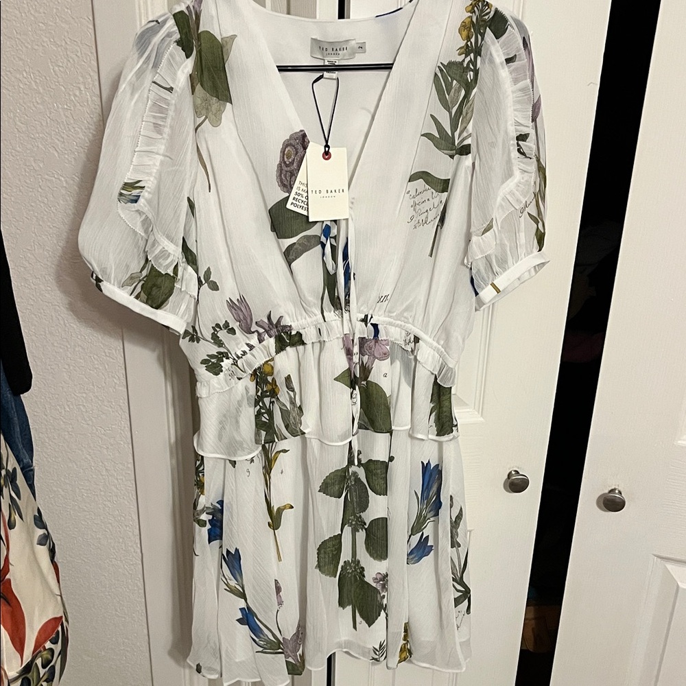 Ted Baker White Floral dress